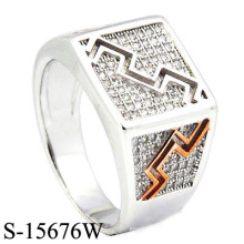 New Designs Factory Wholesale 925 Silver Micro Setting Men Ring.